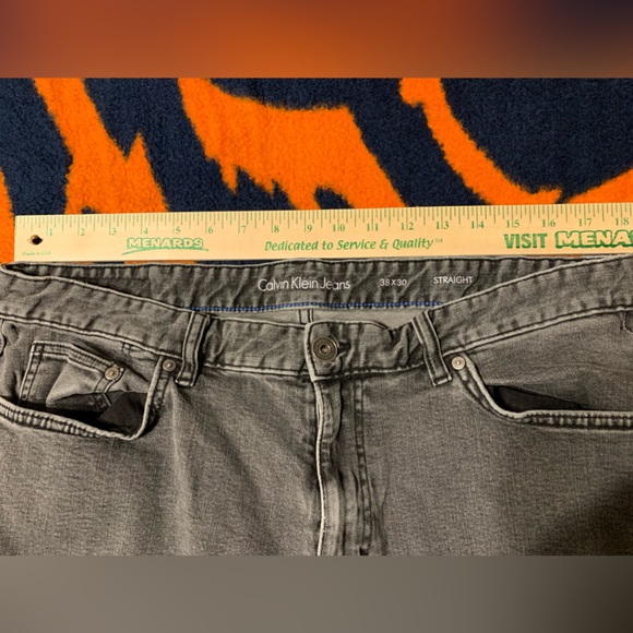 Kalvin Klein Mens Gray Vintage Jeans 38x30 - Picture 11 of 12